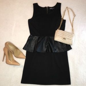 Almost Famous Black Peplum Dress